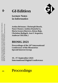 GI Edition Proceedings Band 315 "BIOSIG 2021"