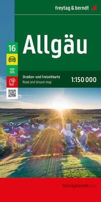 Allgäu, Straßen- und Freizeitkarte 1:150.000, freytag & berndt