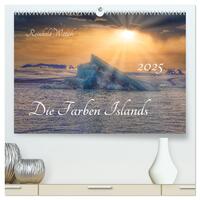 Die Farben Islands (hochwertiger Premium Wandkalender 2025 DIN A2 quer), Kunstdruck in Hochglanz