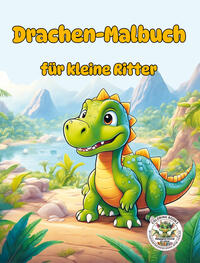 Drachen-Malbuch für kleine Ritter