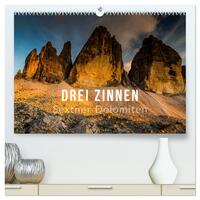 Drei Zinnen. Sextner Dolomiten (hochwertiger Premium Wandkalender 2025 DIN A2 quer), Kunstdruck in Hochglanz