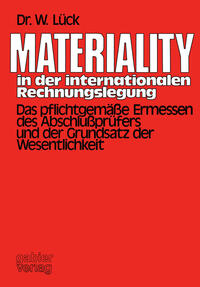 Materiality in der internationalen Rechnungslegung