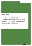 Vom Wort zum Bild: Probleme der Literaturverfilmung am Beispiel von B. Schlinks "Der Vorleser" und S. Daldrys gleichnamiger Verfilmung