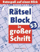 Rätselblock in großer Schrift 53- 5er Einheit