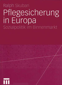 Vorderes Coverbild Pflegesicherung in Europa
