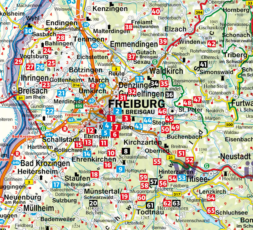 Beispielinhalt (Bild) Rund um Freiburg
