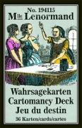 Mlle Lenormand Wahrsagekarten No. 194115 (36 Karten mit Anleitung in Sprachen Deutsch, Englisch und Französisch - Cartomancy Deck - Jeu du destin)