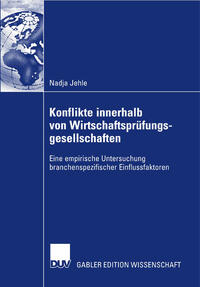 Vorderes Coverbild (hohe Qualität) Konflikte innerhalb von Wirtschaftsprüfungsgesellschaften