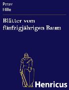 Vorderes Coverbild Blätter vom fünfzigjährigen Baum