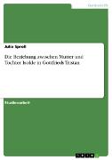 Vorderes Coverbild Die Beziehung zwischen Mutter und Tochter Isolde in Gottfrieds Tristan