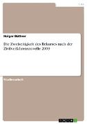 Vorderes Coverbild Die Zweiseitigkeit des Rekurses nach der Zivilverfahrensnovelle 2009