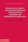 Vorderes Coverbild Bitangential Direct and Inverse Problems for Systems of Integral and Differential Equations
