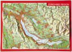 Vorderes Coverbild 32860; AK Geo Relief: Zürichsee Region