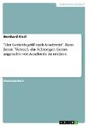 "Der Gottesbegriff nach Auschwitz". Hans Jonas´ Versuch, das Schweigen Gottes angesichts von Auschwitz zu erklären