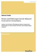 Einsatz und Erfahrungen mit der Balanced Scorecard in Unternehmen