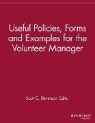 Useful Policies, Examples and Forms for the Volunteer Manager