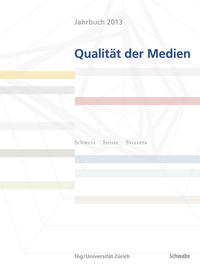 Vorderes Coverbild Jahrbuch 2013 Qualität der Medien
