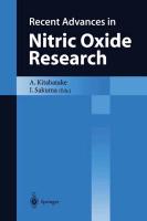 Recent Advances in Nitric Oxide Research