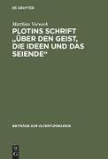 Vorderes Coverbild Plotins Schrift "Über den Geist, die Ideen und das Seiende"
