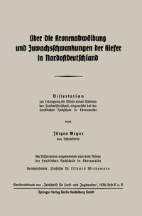 Vorderes Coverbild Über die Kronenabwölbung und Zuwachsschwankungen der Kiefer in Nordostdeutschland