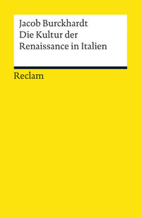 Vorderes Coverbild Die Kultur der Renaissance in Italien. Ein Versuch