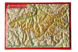 Vorderes Coverbild 34266; AK Geo Relief: Graubünden