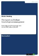 Vorderes Coverbild Ökologisch nachhaltiges Geschäftsprozessmanagement