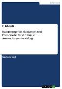 Vorderes Coverbild Evaluierung von Plattformen und Frameworks für die mobile Anwendungsentwicklung