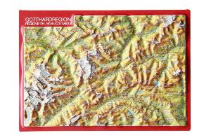 Vorderes Coverbild 34556; AK Geo Relief: Gotthardregion