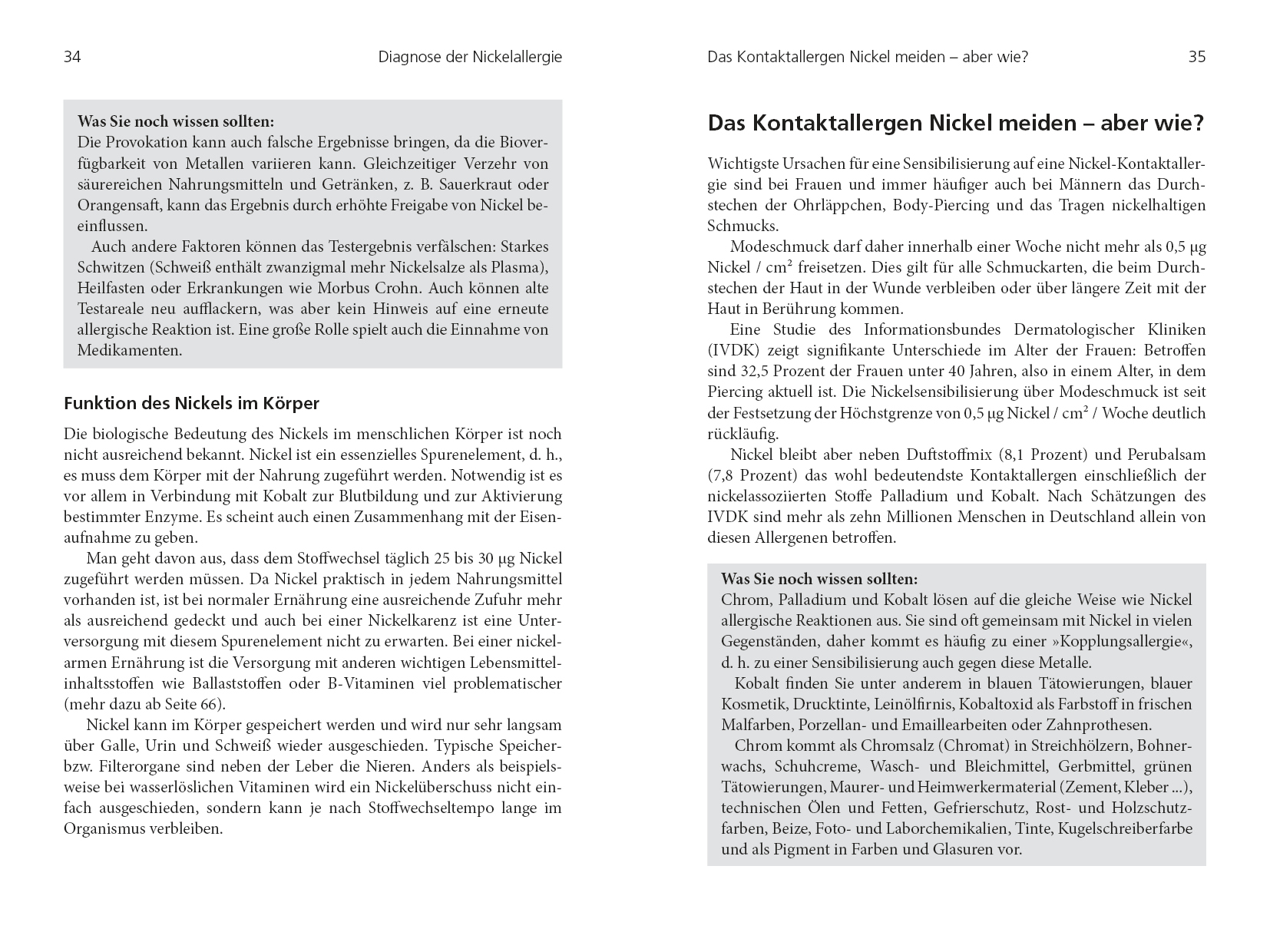 Beispielinhalt (Bild) Nickelallergie