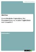 Vorderes Coverbild Gesundheitliche Ungleichheit. Der Zusammenhang von sozialer Ungleichheit und Gesundheit