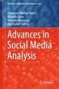 Advances in Social Media Analysis