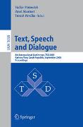 Text, Speech and Dialogue