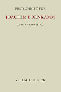 Vorderes Coverbild Festschrift für Joachim Bornkamm zum 65. Geburtstag