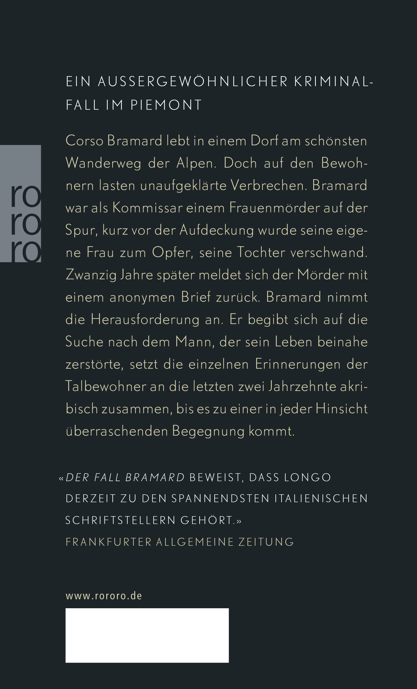 Rückseitencover Der Fall Bramard
