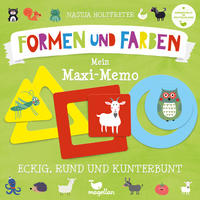 Vorderes Coverbild Eckig, rund und kunterbunt - Mein Maxi-Memo - Formen und Farben