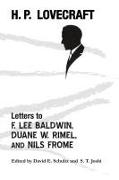 Vorderes Coverbild Letters to F. Lee Baldwin, Duane W. Rimel, and Nils Frome