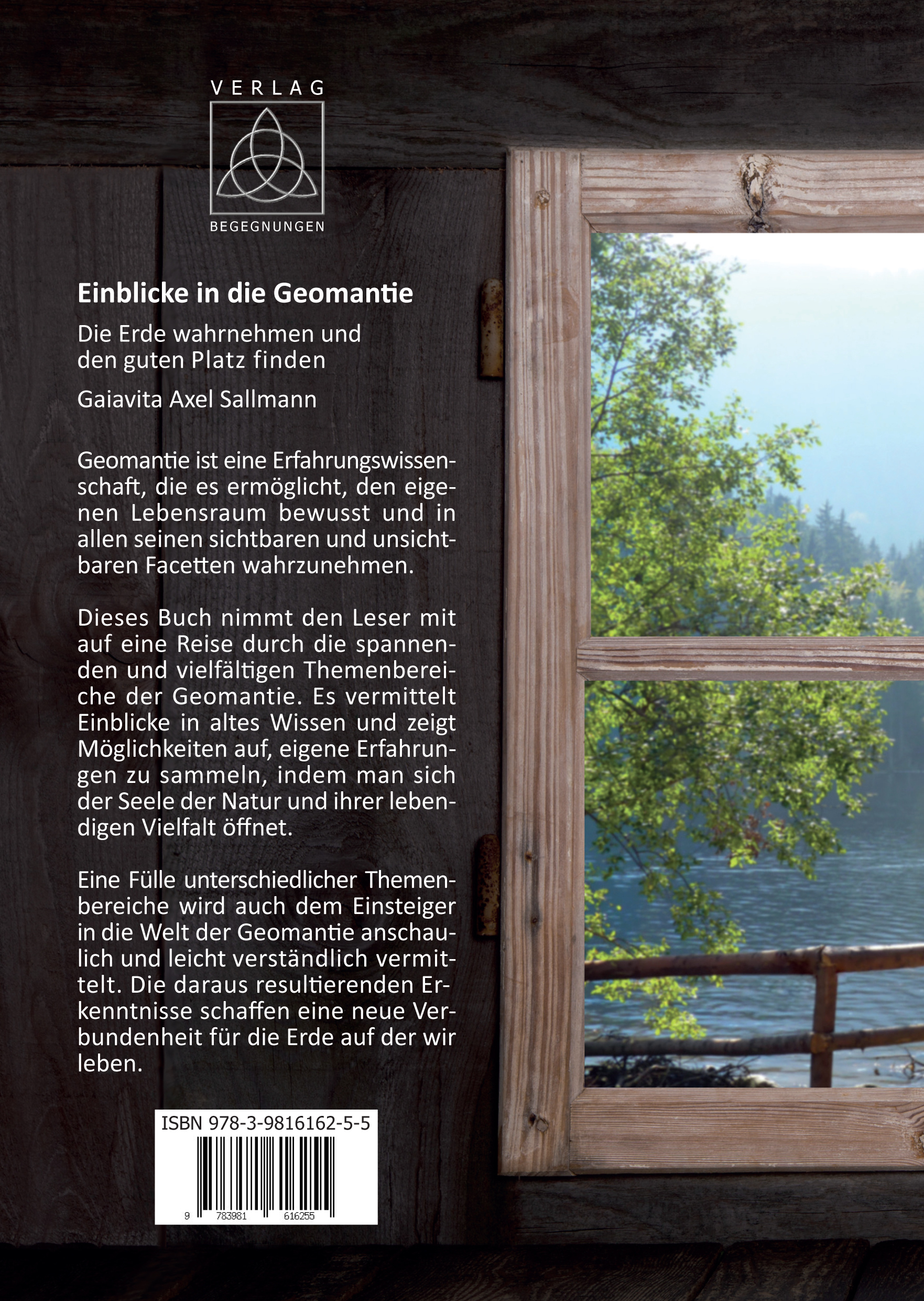 Rückseitencover Einblicke in die Geomantie