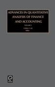 Advances in Quantitative Analysis of Finance and Accounting