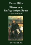 Vorderes Coverbild Blätter vom fünfzigjährigen Baum