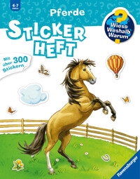 Vorderes Coverbild Wieso? Weshalb? Warum? Stickerheft - Pferde