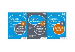 English for 13+ Common Entrance Revision Pack