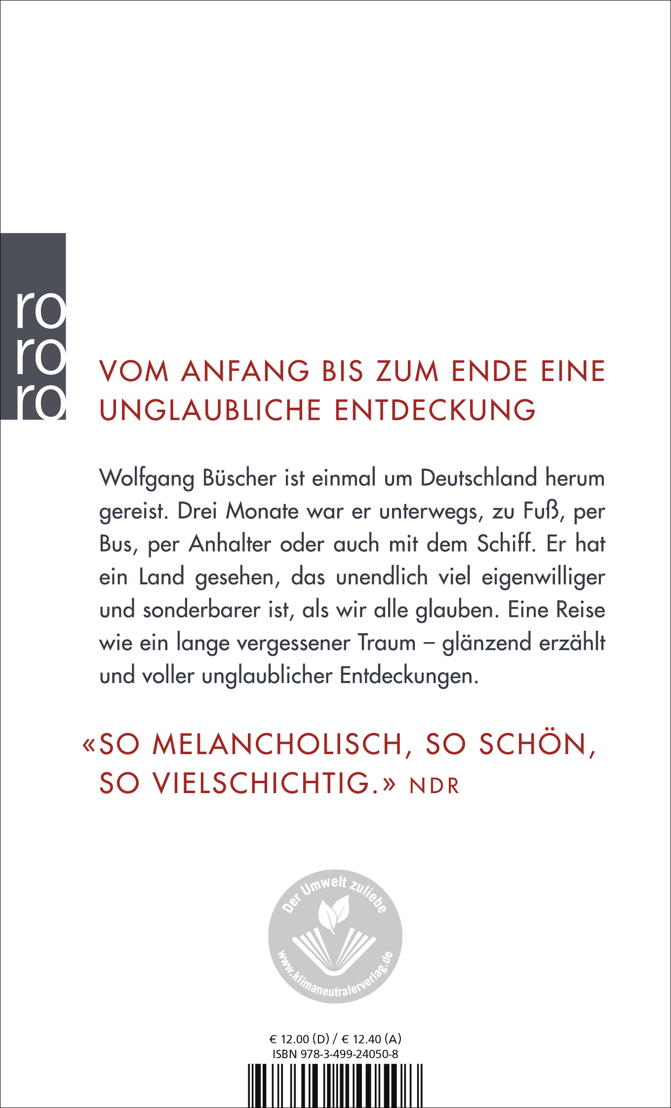 Rückseitencover Deutschland, eine Reise