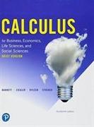 Calculus for Business, Economics, Life Sciences, and Social Sciences, Brief Version