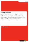 Vorderes Coverbild Opposition bei Locke und Bolingbroke