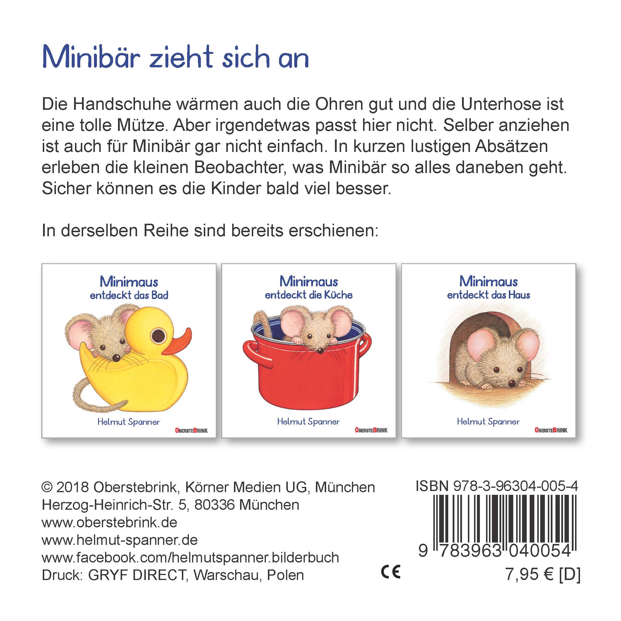 Rückseitencover Minibär zieht sich an