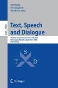 Text, Speech and Dialogue