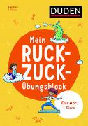 Mein Ruckzuck-Übungsblock Das Abc 1. Klasse