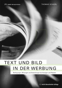 Vorderes Coverbild Text und Bild in der Werbung