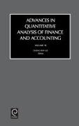 Advances in Quantitive Analysis of Finance and Accounting